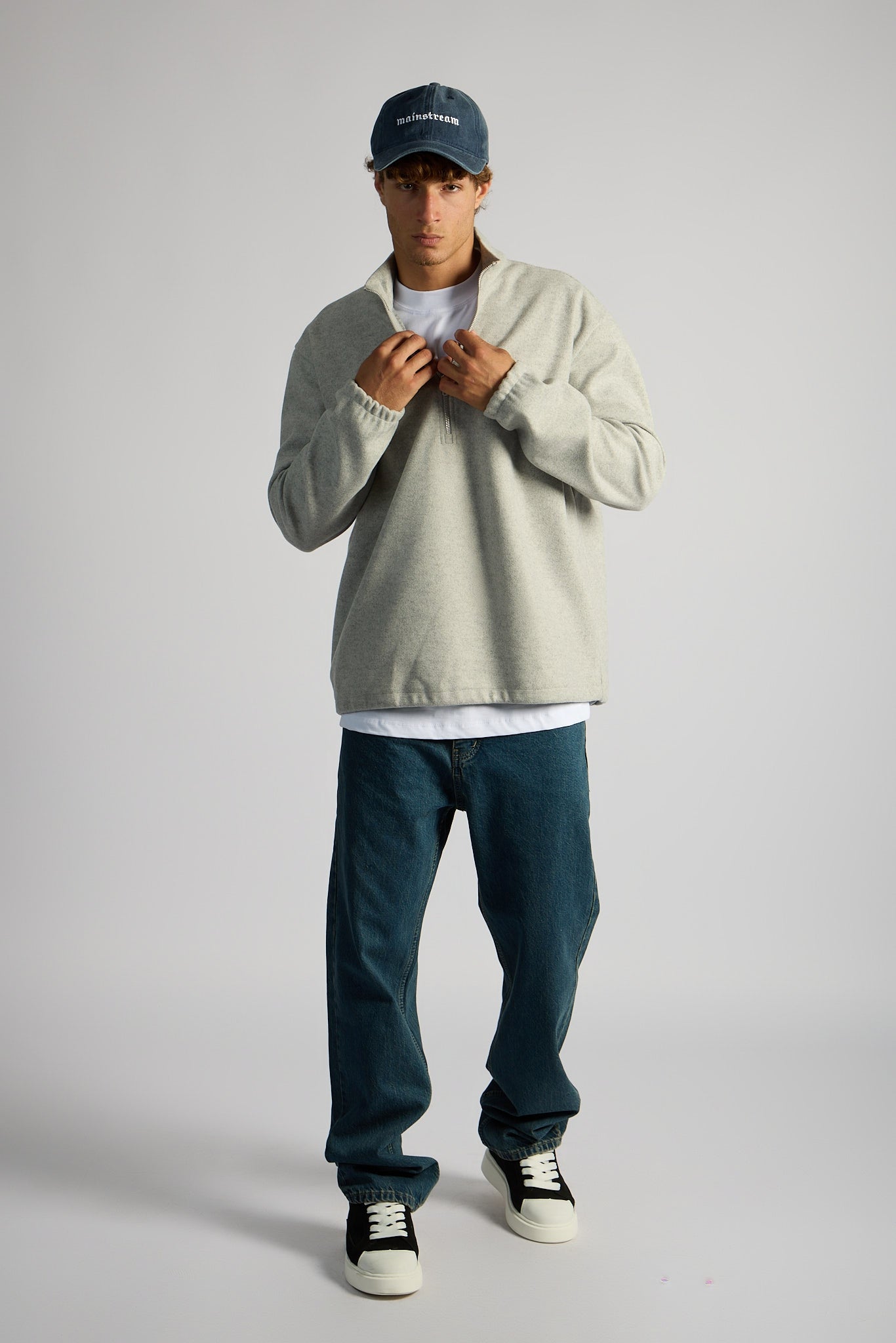 סוודר חצי רוכסן ❘ Half-Zip Sweater