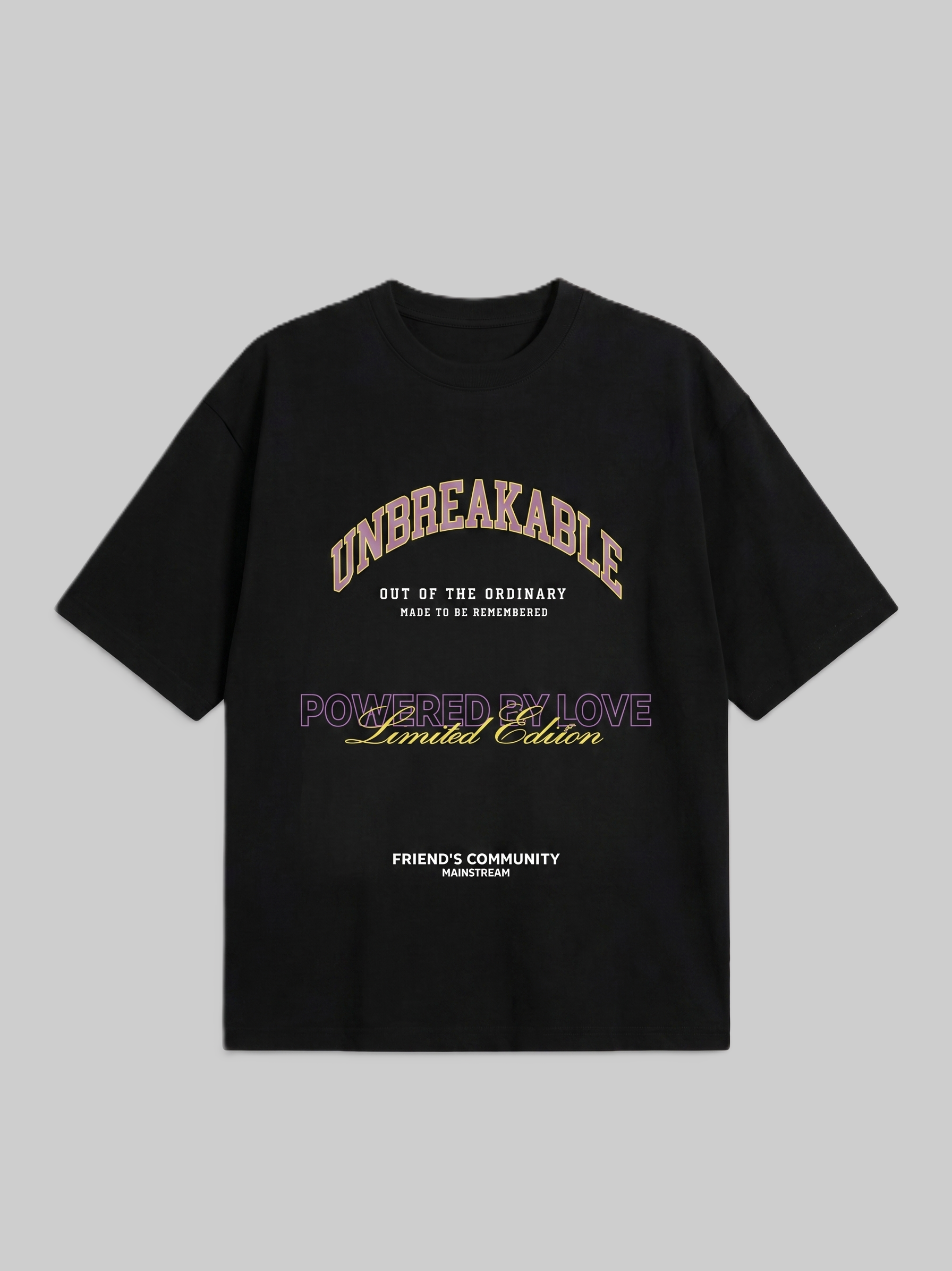 טי שירט אוברסייז ❘ T-Unbreakable