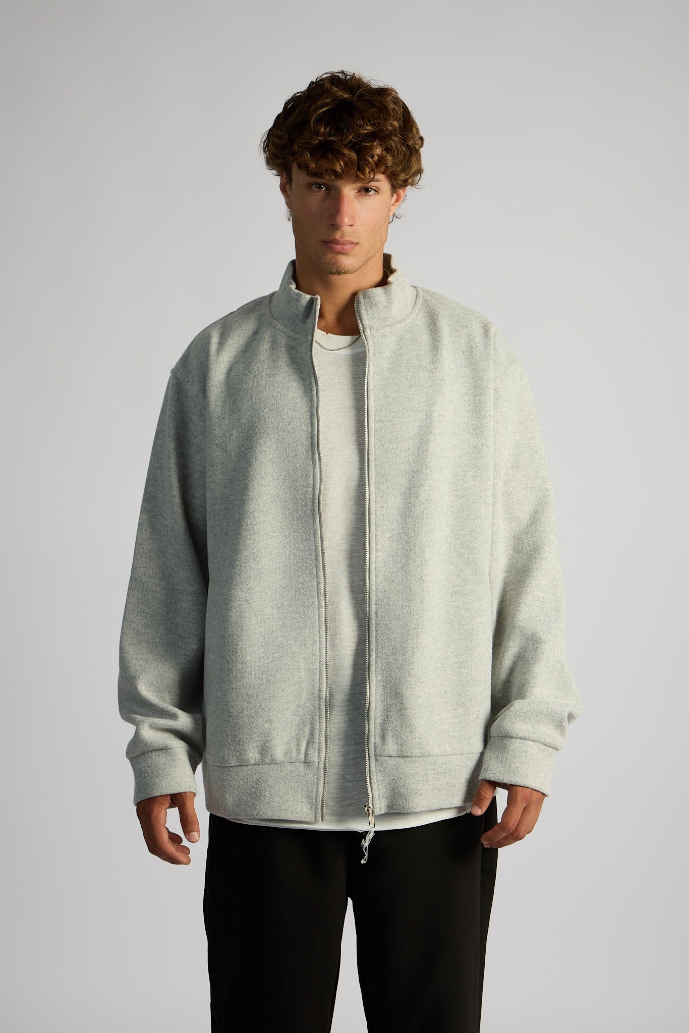 ג'קט צמר ❘ Wool Zip-Up Jacket