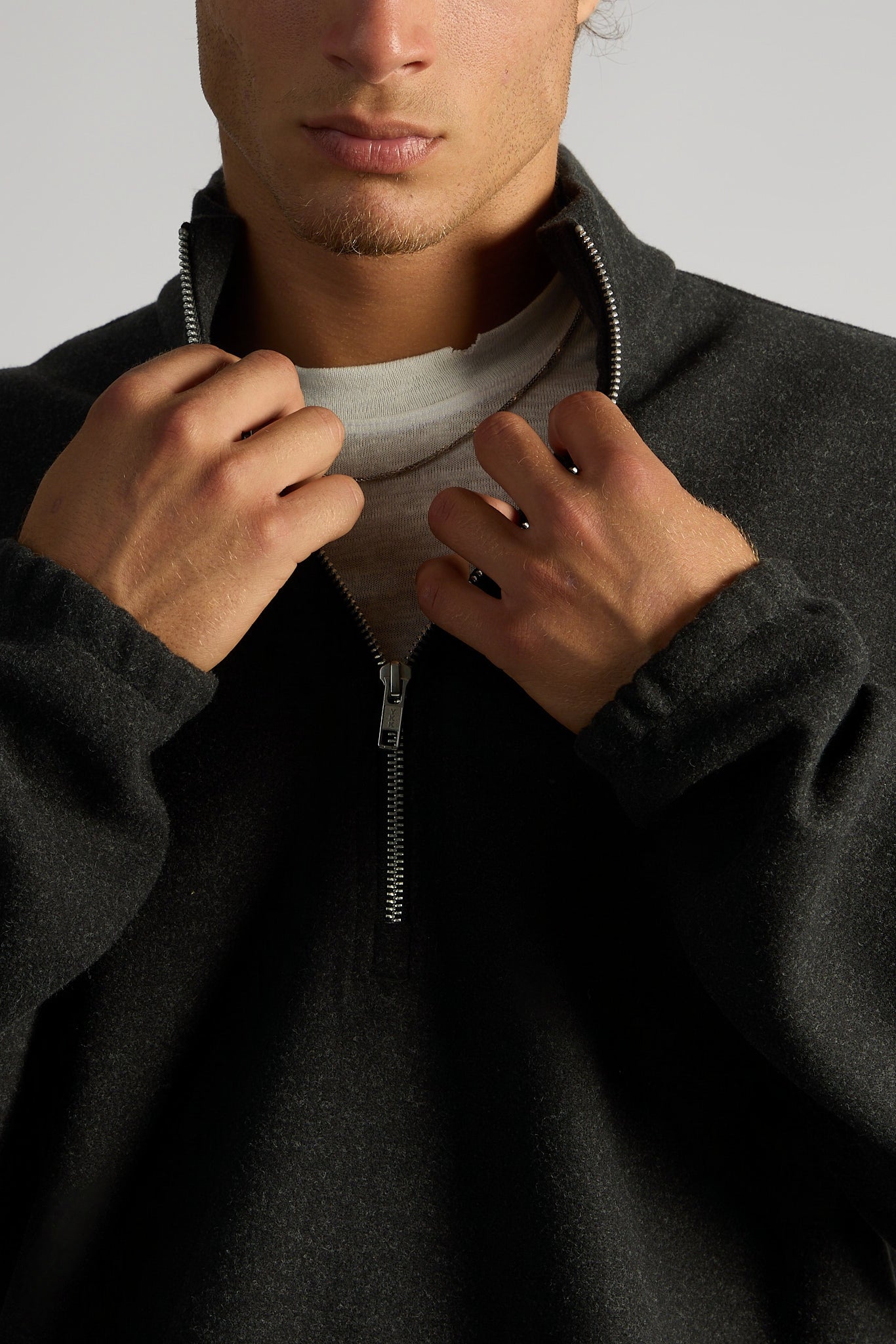 סוודר חצי רוכסן ❘ Half-Zip Sweater