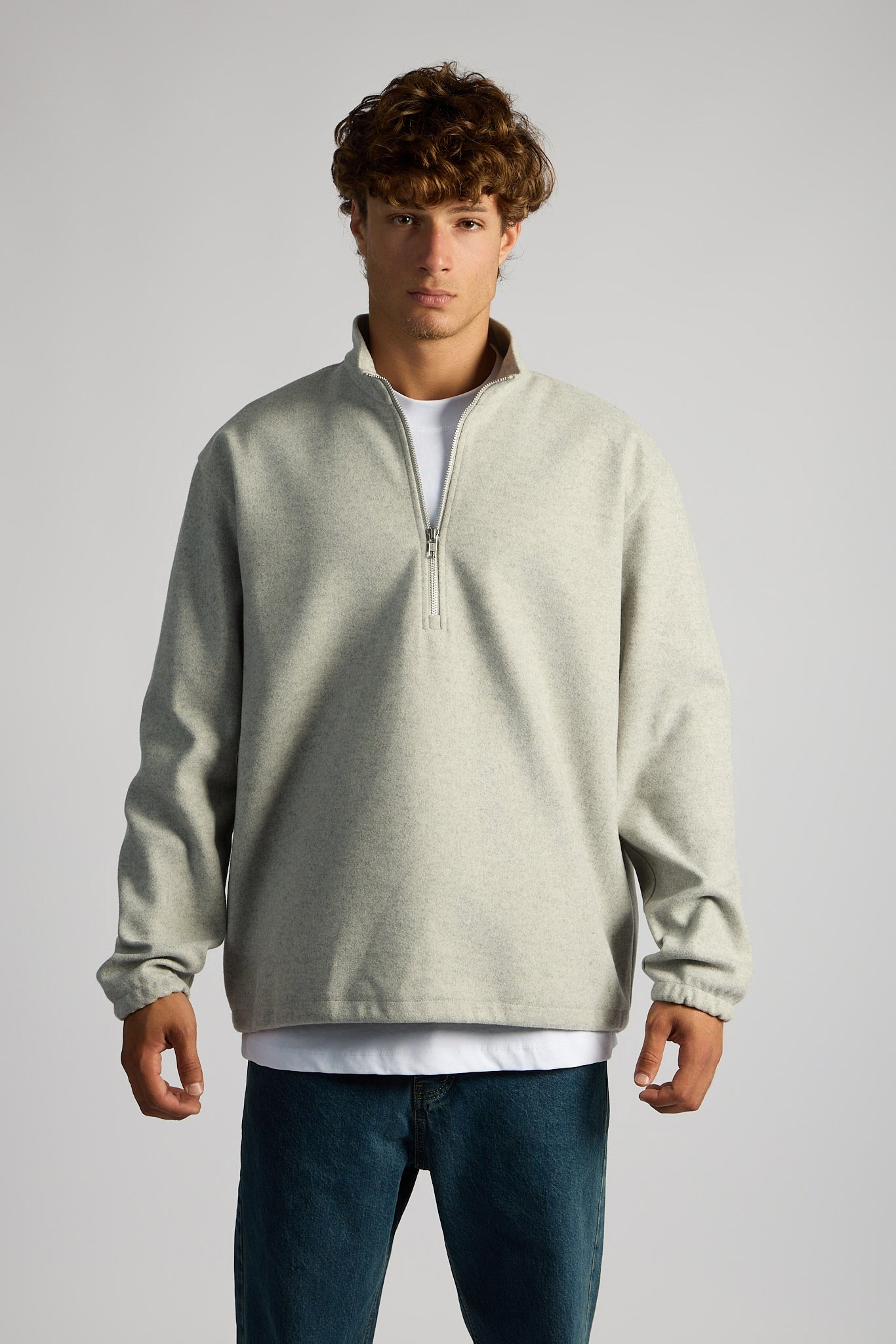 סוודר חצי רוכסן ❘ Half-Zip Sweater