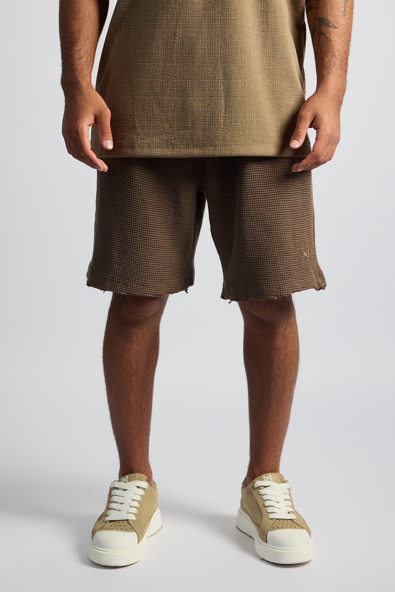 מכנסי וופל קצרים ❘ Waffle Shorts