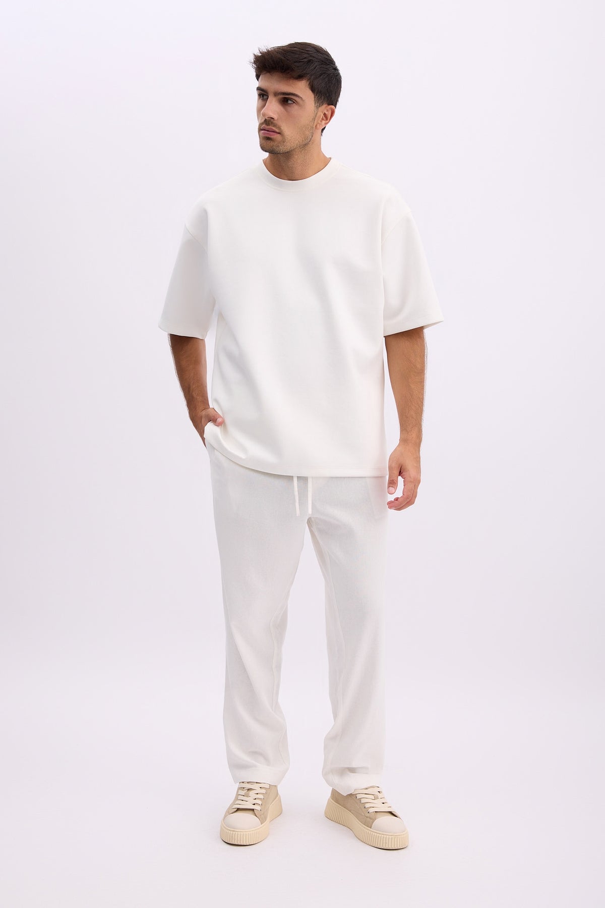 מכנסי פשתן ארוכים ❘ Riviera Pants