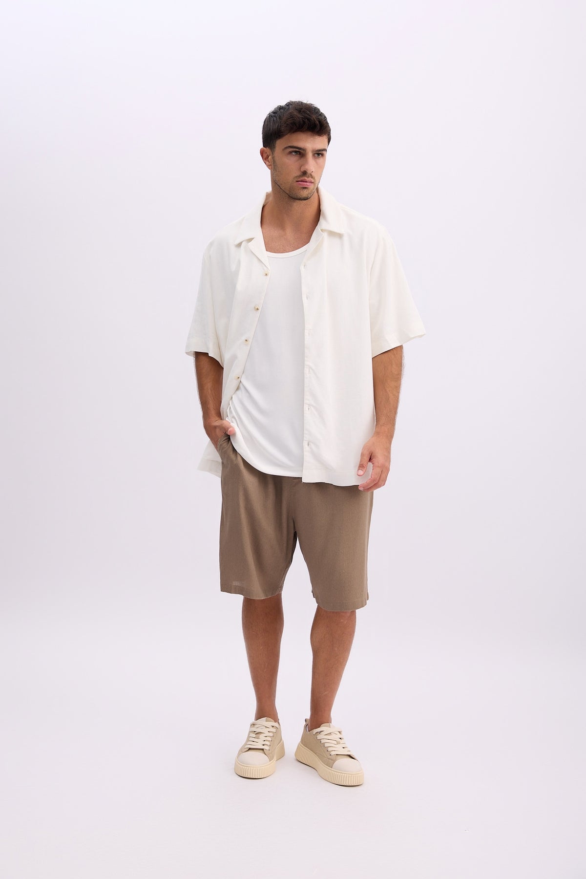 מכנסי פשתן קצרים ❘ Palma Shorts